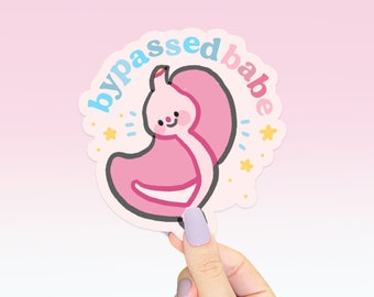 Gastric Bypass Vinyl Die Cut Sticker | Waterproof Laptop Water bottle Decal | Bariatric Weight Loss Surgery Sticker