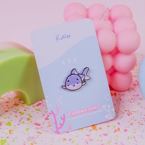 Kawaii Baby Shark Enamel Pins Cute Baby Shark Pin Kawaii Pins Katnipp Baby Shark Enamel Pins image 3