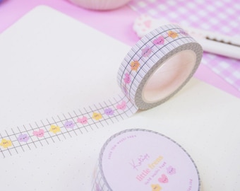 Grid Kawaii Minimalist Washi Tape ~ Kawaii Stationary ~ Cute Washi Tape ~ Kawaii Washi Tape ~ Cute Washi Tape ~ Korean Inspired Stationary