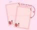 Kawaii lil Strawberry Letter Set -  Cute Digital Letter Stationery - Kawaii Stationery - Letter Paper - Kawaii Digital Paper - Katnipp 