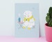 Polar Bear Art Print - Polar Bear Giclee Print - Polar Bear Nursery Decor - Illustration Giclee Print - Illustration Print