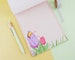 Kawaii Fuzzy Bumble Bee A5 Stationery Notepad Letter Paper - Lined A5 Stationary Pad - Kawaii Pad - Letter Paper - 50 Sheets - Katnipp
