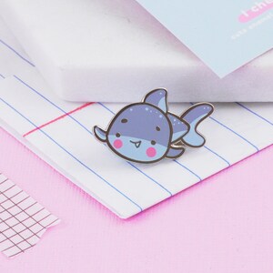 Kawaii Baby Shark Enamel Pins Cute Baby Shark Pin Kawaii Pins Katnipp Baby Shark Enamel Pins image 2