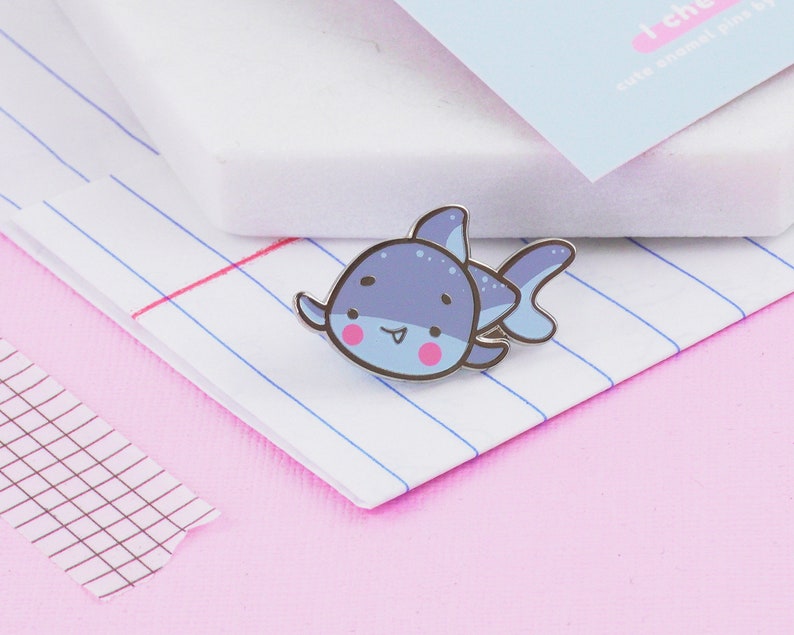 Kawaii Baby Shark Enamel Pins Cute Baby Shark Pin Kawaii Pins Katnipp Baby Shark Enamel Pins image 2