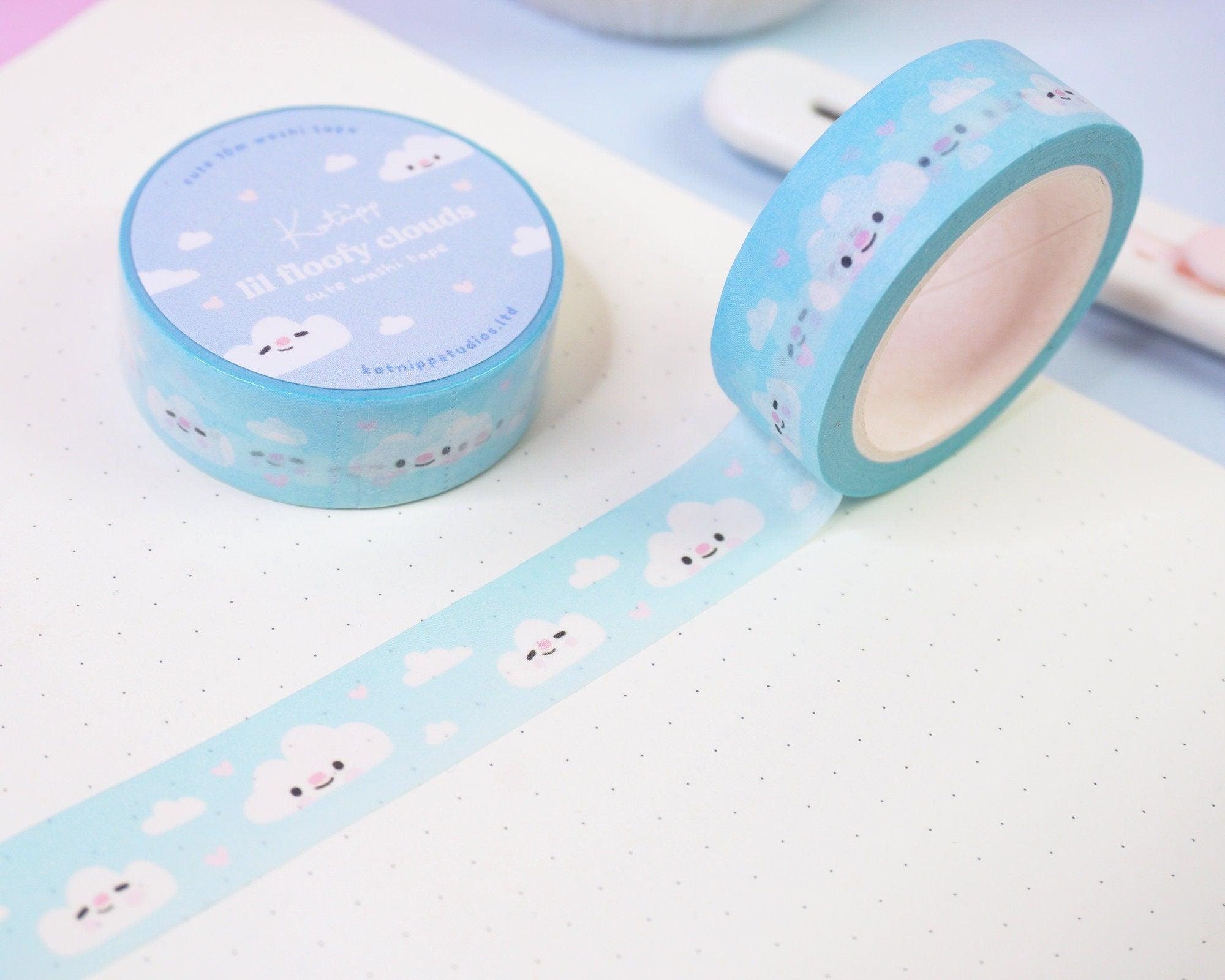 Wide Hearts Cloud Washi Tape 30mm x 10M