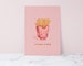 Salty Fries Kawaii Art Print - Kawaii Illustration - Cute Wall Art - Kitchen Wall Art - Katnipp - Kawaii Wall decor - Japanese Food