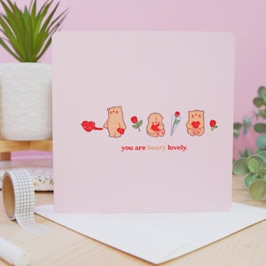 You are Beary Lovely Greetings Card - Katnipp Illustrations