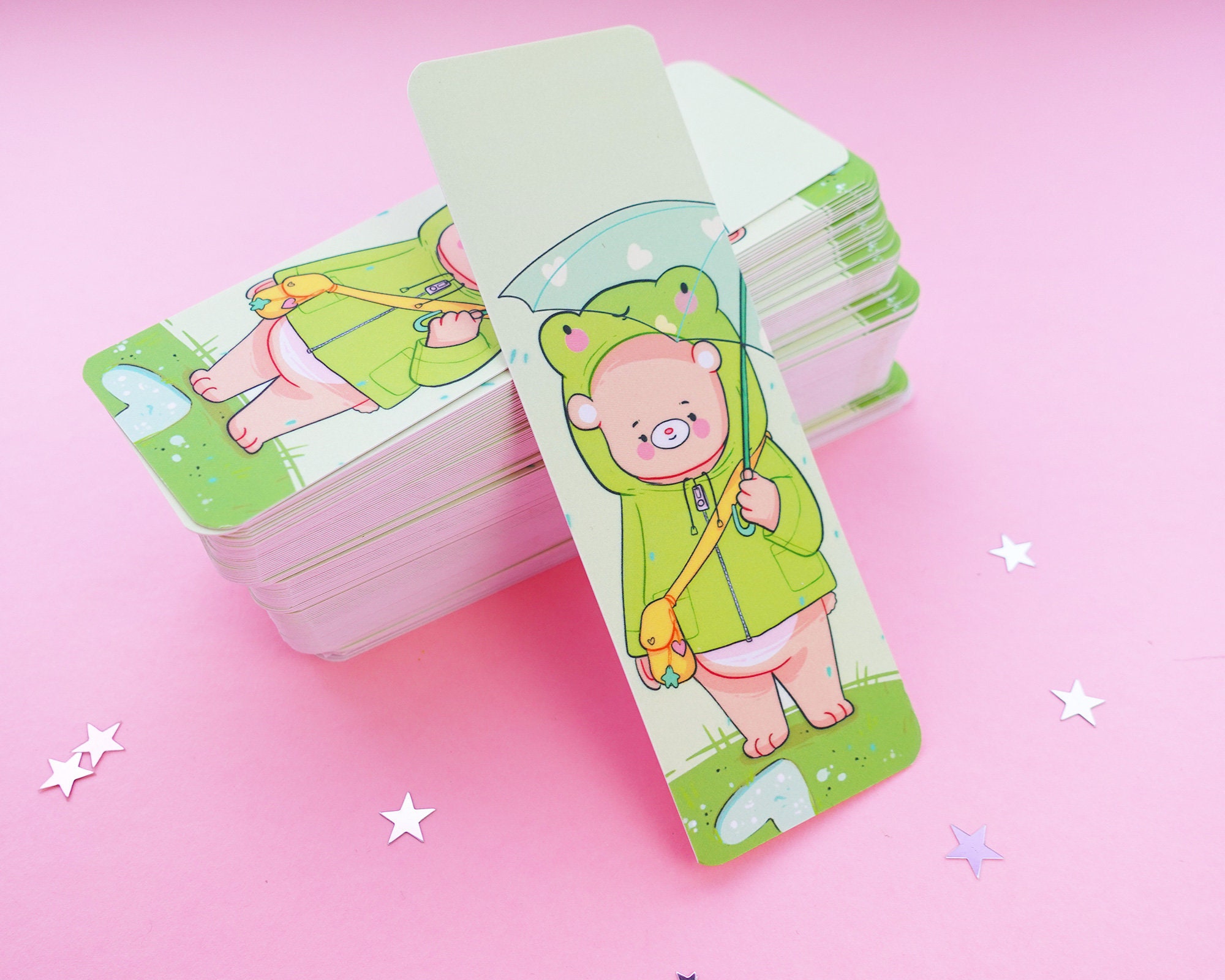 Kawaii Froggo and Bear Bookmark ~ Velvet Soft Luxury Bookmark ~ Cute …