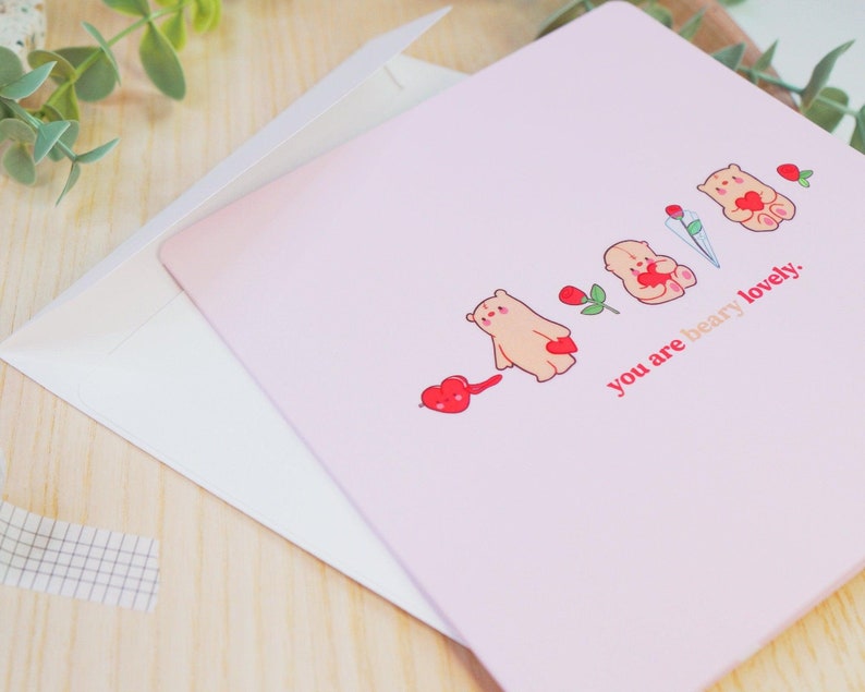 You are Beary Lovely Greetings Card - Katnipp Illustrations