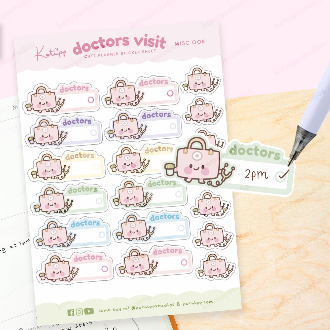 Doctor Appointment Planner Stickers | Medical Organizer | MISC 008 - Etsy