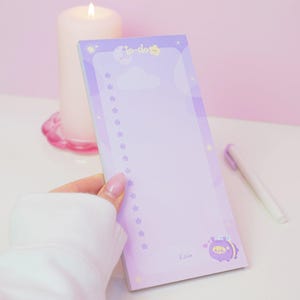 Pocket Planets DL Celestial To Do List Pad | Pastel Kawaii Checklist Notepad