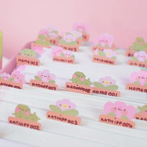 Mixed Plant Pot Friends Index Tabs ~ ID001 - Katnipp Illustrations