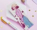 Vintage 90s Fashion Bookmark ~ Velvet Soft Luxury Bookmark ~ Cute Planner Book Mark ~ Cute Stationery ~ Katnipp ~ Illustrations - Lofi Girl