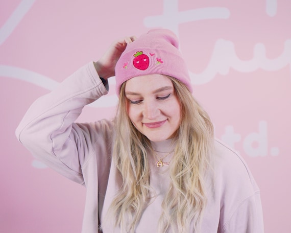 Dusky Pink Strawberry Double Layer Knit 