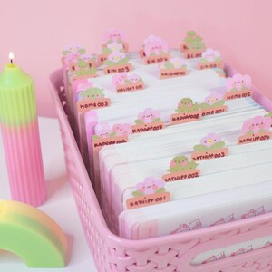 Mixed Plant Pot Friends Index Tabs ~ ID001 - Katnipp Illustrations