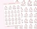 Cute Laptop Working Planner Stickers - Cute Mood Planner Stickers - Kawaii Katnipp Emoji Mood Planner Stickers - Kawaii Planner KATNIPP 001