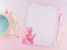 Rose the Mermaid Notepad Pastel A5 Stationery Notepad Letter Paper - A5 Stationary Pad - Kawaii Pad - Letter Paper - 50 Sheets - Katnipp 