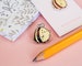 Bumble Bee Enamel Pin - Kawaii Bumble Bee Enamel Pin - Cure Enamel Lapel Pin - Katnipp - Kawaii Pins - Kawaii Accessories 