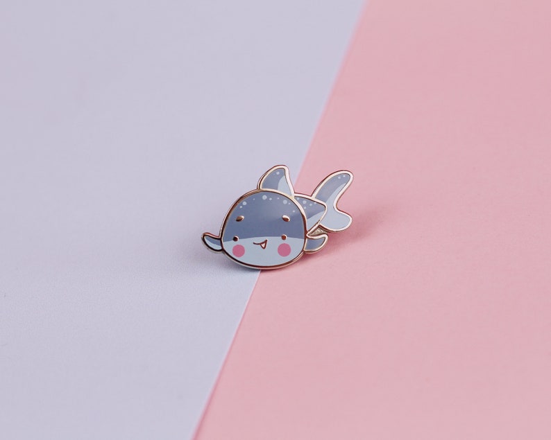 Kawaii Baby Shark Enamel Pins Cute Baby Shark Pin Kawaii Pins Katnipp Baby Shark Enamel Pins image 5