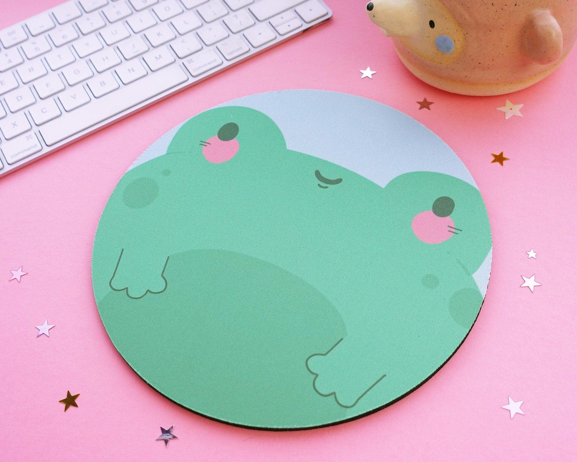 Cute Frog Mouse Pad Desk Pad Kawaii Green Desk Decor Mat - Temu