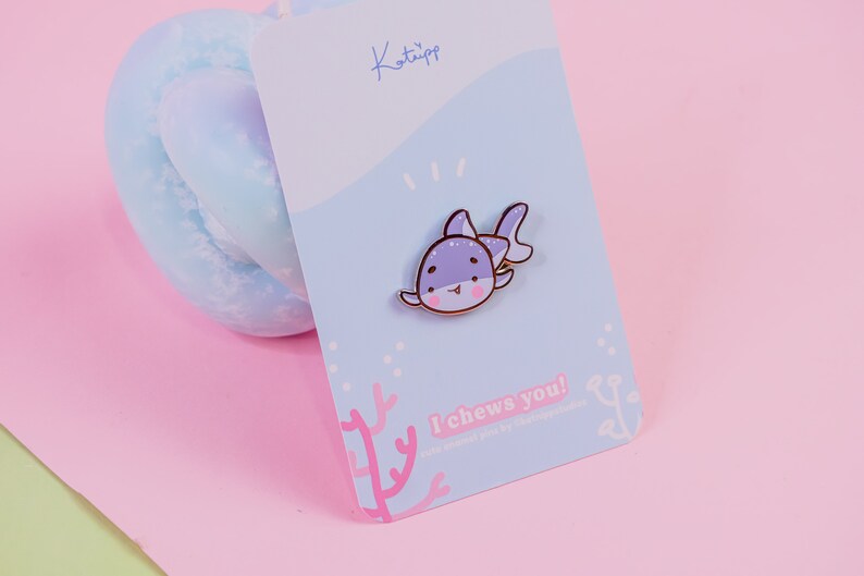 Kawaii Baby Shark Enamel Pins Cute Baby Shark Pin Kawaii Pins Katnipp Baby Shark Enamel Pins image 8