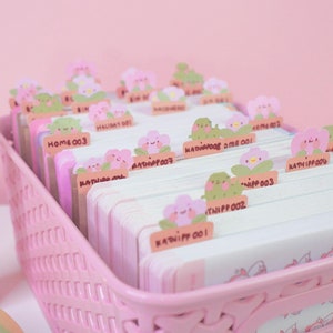 Mixed Plant Pot Friends Index Tabs ~ ID001 - Katnipp Illustrations