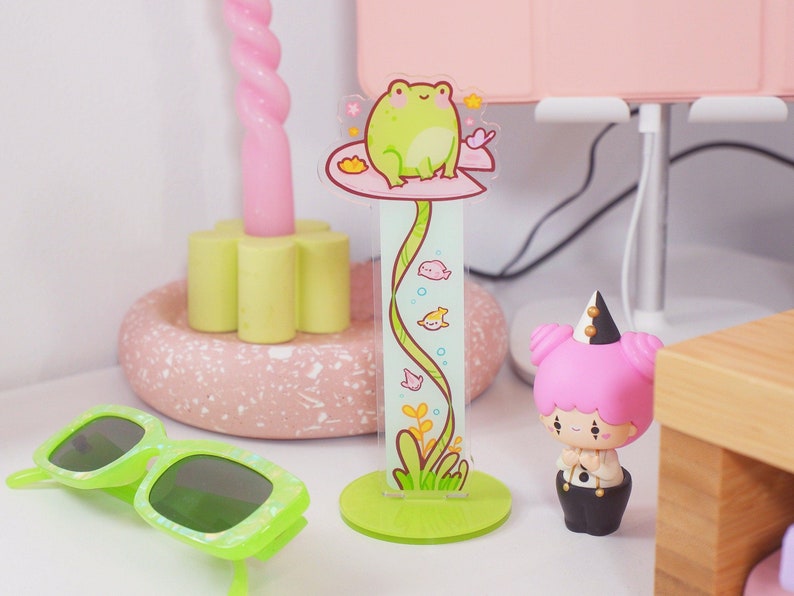 Kawaii Frog Washi Stand ~ Desk Accessory - Katnipp Illustrations