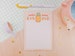 Kawaii Pineapple Cute Notepad Pastel A6 Stationery Notepad Letter Paper - A6 Stationary Pad - Kawaii Pad - Letter Paper - 50 Sheets Katnipp