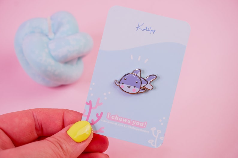 Kawaii Baby Shark Enamel Pins Cute Baby Shark Pin Kawaii Pins Katnipp Baby Shark Enamel Pins image 7