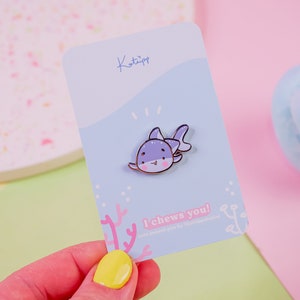 Kawaii Baby Shark Enamel Pins Cute Baby Shark Pin Kawaii Pins Katnipp Baby Shark Enamel Pins image 10