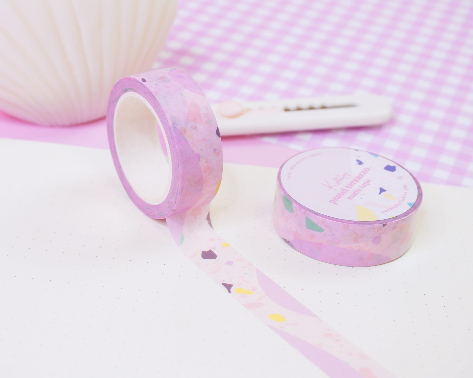 Pastel Terrazzo Washi Tape ~ Kawaii Stationary ~ Cute Washi Tape ~ Li…