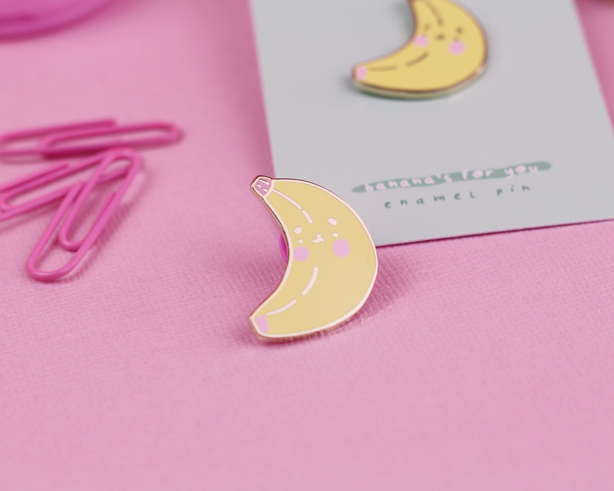 Kawaii Banana Enamel Pin Cute Enamel Pin Fruit Enamel Pins - Etsy UK