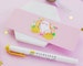 Lemon Cat Kawaii Bookmark ~ Velvet Soft Luxury Bookmark ~Cute Kitty Planner Book Mark ~ Cute Stationery ~ Katnipp ~ Illustrations - Kitten 