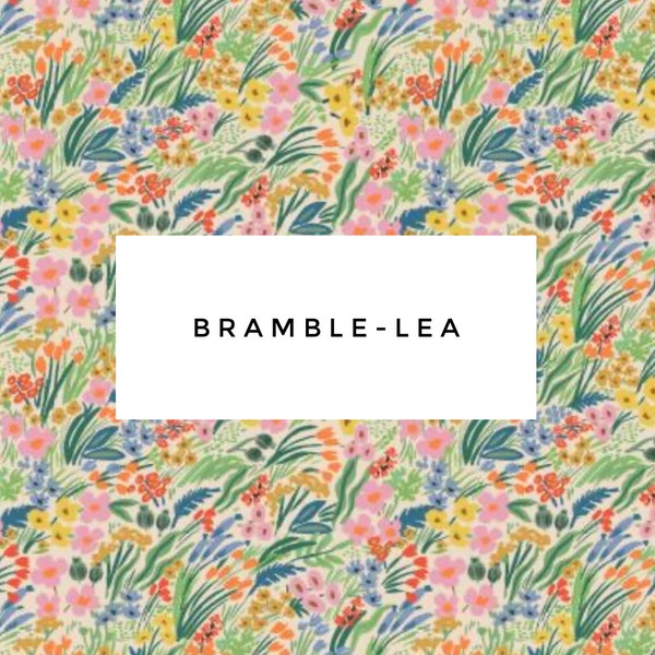 Custom Fitted Bible Cover – Rifle Paper Co Bramble Lea Floral (Under 9.9")