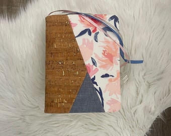 Bible Cover - Custom Fitted - Choose Your Style - Study Wash - Embroidery is not included - Under 9.9" tall