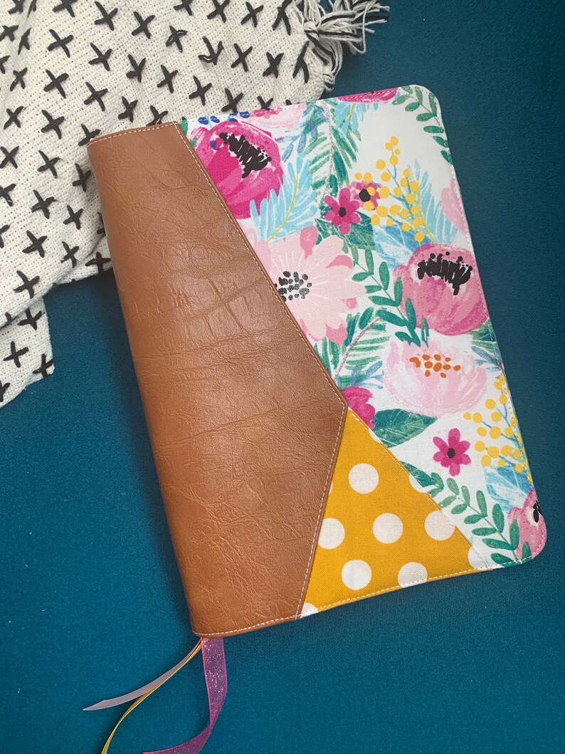Fabric Bible Cover Geometric Bible Case Handmade Etsy