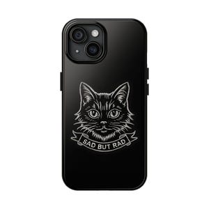 Rad Cat Tough Phone Case, Cute Cat Phone Cover, Stylish Protection Case, Unique Gifts for Cat Lovers, Phone Accessories, Birthday Present