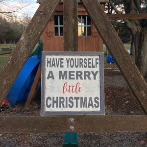 Have Yourself a Merry Little Christmas Painted Wood Sign - Etsy