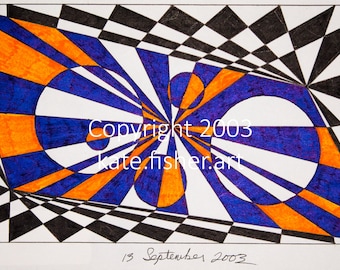 Stampe in edizione limitata l'arte disegno - "Op 3"