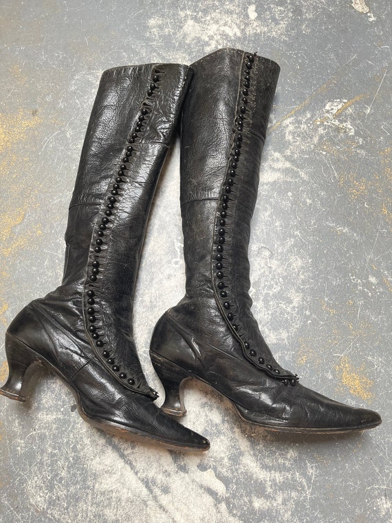 victorian boots knee high - Gem