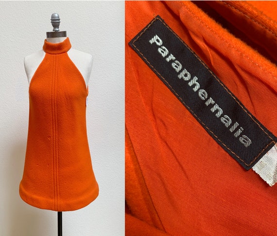 REDUCED!! 1960s Paraphernalia Orange Mod/Youthquak