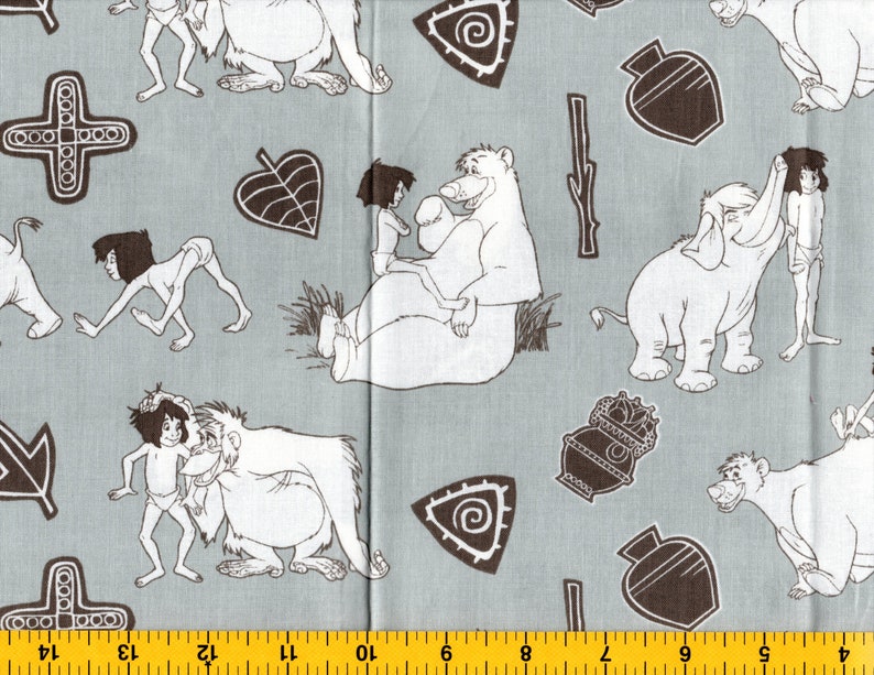 Burp Cloth Disney Baby Gifts Bibs and Burp Cloth Jungle Book Grey Print Bibs