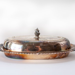 Sheridan Silver Plated Butter Dish with Lid