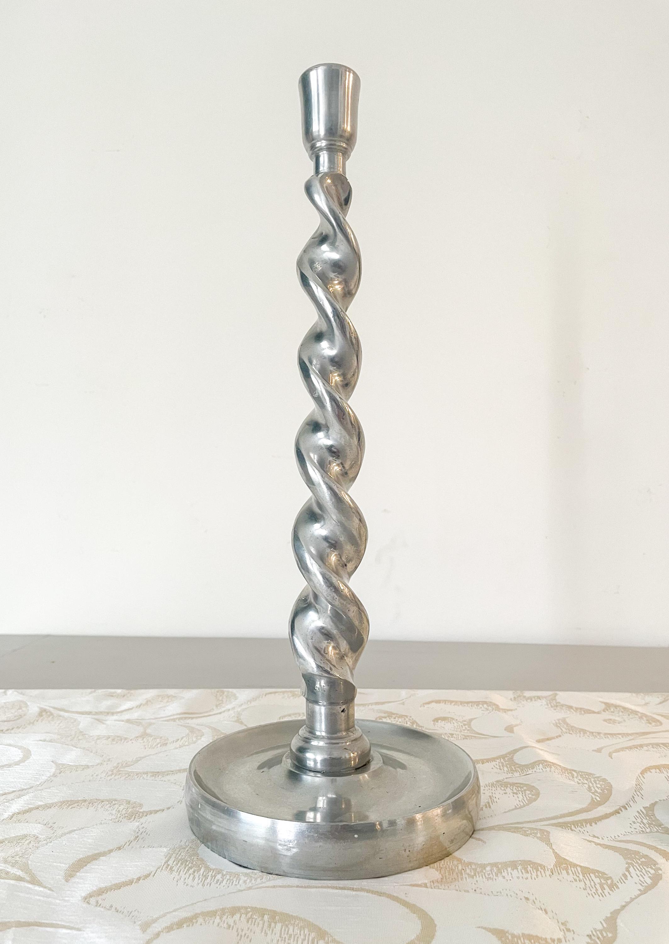 アルミ製ツイストキャンドルホルダー2個セット - Etsy 日本