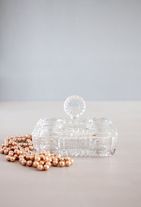 Crystal Glass Jewelry/Keepsake Box