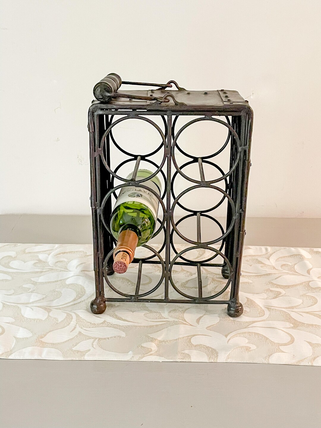 Industrial Wrought Iron Heavy Duty Wine Rack/holder - Etsy