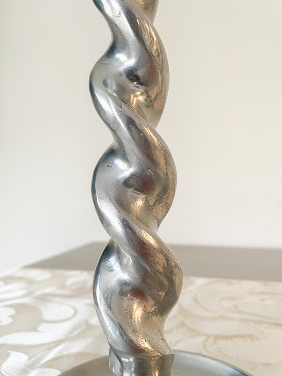 アルミ製ツイストキャンドルホルダー2個セット - Etsy 日本