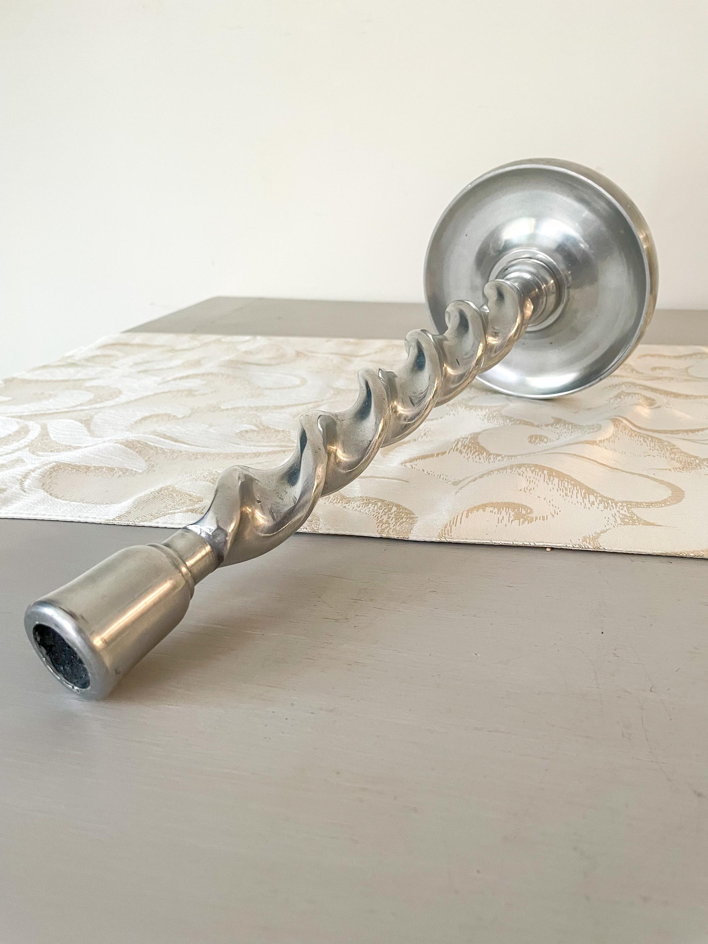 アルミ製ツイストキャンドルホルダー2個セット - Etsy 日本