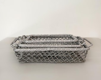 Vintage American Playground Device Co. Metal Wire Locker Basket