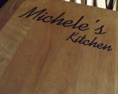 Personalized CHERRY Cutting Board.  10x13.  Perfect gift for that special someone who loves their kitchen.  We ship FAST!